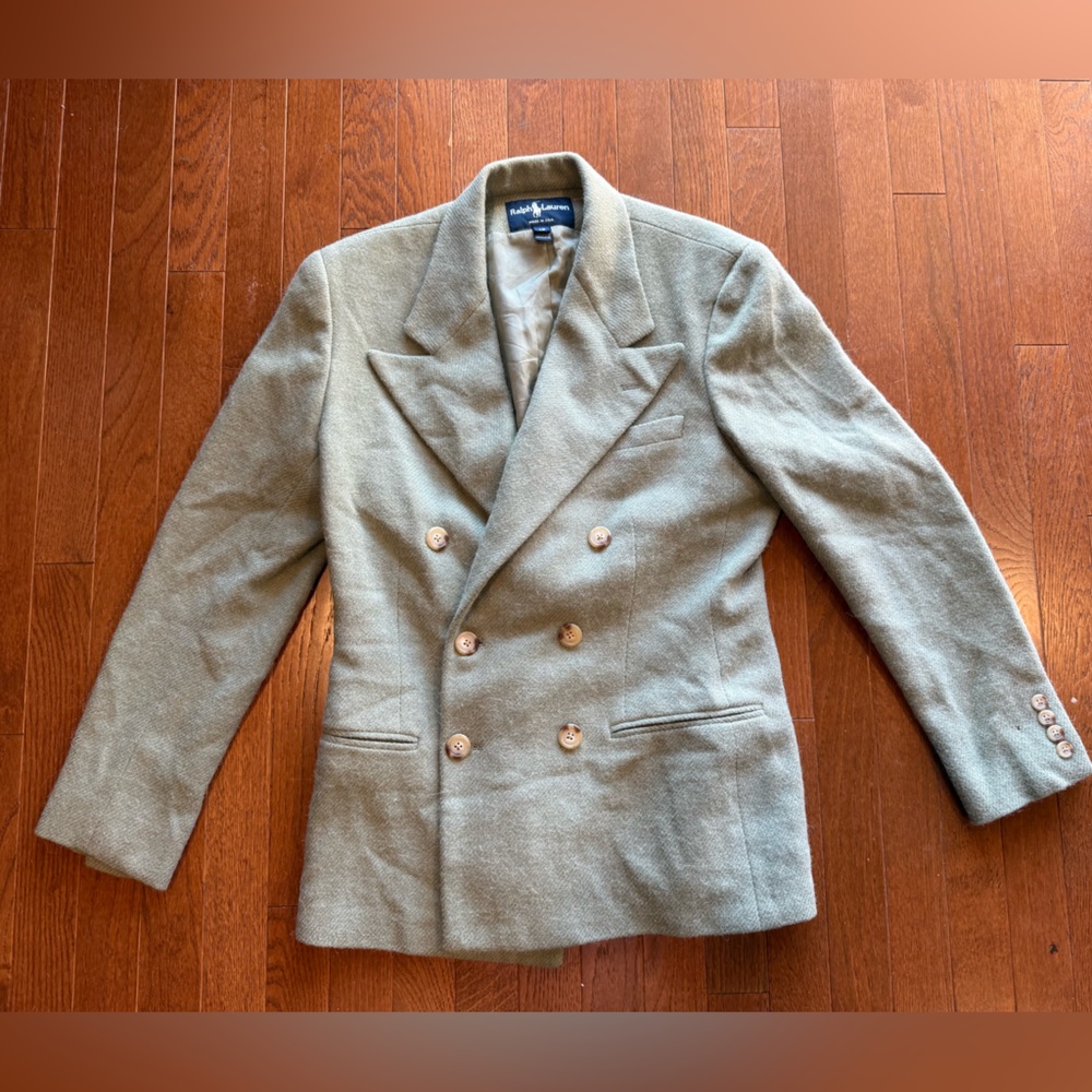 Ralph Lauren Double Breasted Wool Blazer